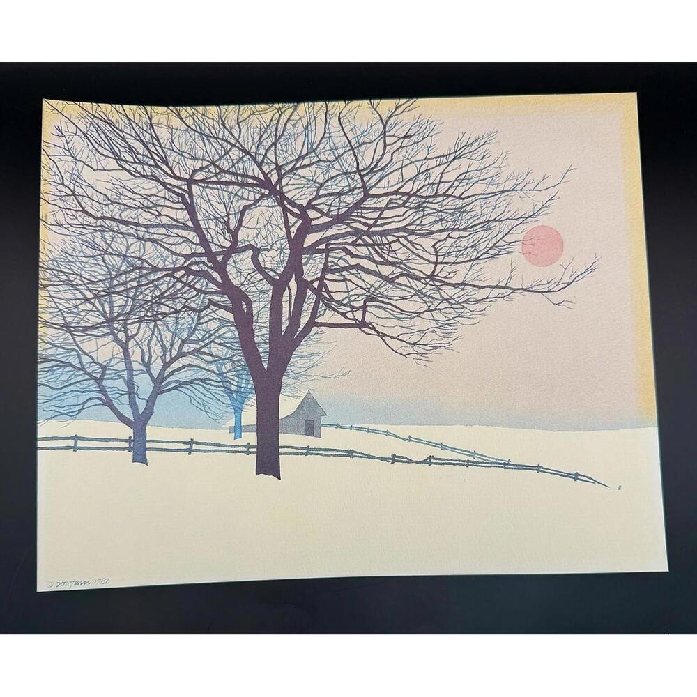 Lithograph Prelude to Spring by Canadian Artist John Sovjani Art Print Unframed